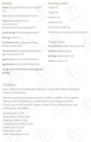 Speebon menu