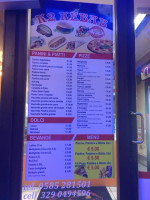 Camping Les Sources menu