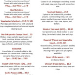 Campu Serenu Speisekarte