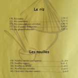Aux Trois Bonheurs menu