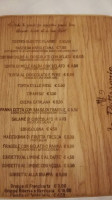 La Table menu