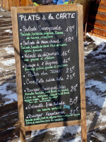 La Moutière menu