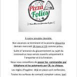 Pizza Folies menu