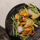 La Terrasse Du Green Chateau D'hem Comida