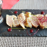 La Terrasse Du Green Chateau D'hem Comida