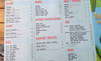 Café Racer menu