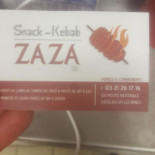Zaza Kebab Carta