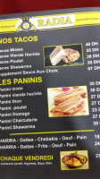 Café Radia. Carta
