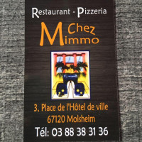 Chez Mimmo menu