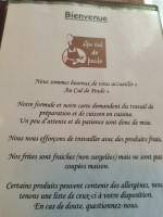 Logis Hôtel Il était Une Fois. Rest. Au Cul De Poule Carta