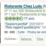 Ristorante Chez Ludo Carte
