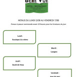 Belle Vue Speisekarte