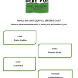 Belle Vue Speisekarte