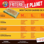 Friterie Le Planet Carta
