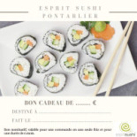 Esprit Sushi Pontarlier menu
