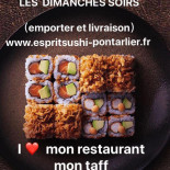 Esprit Sushi Pontarlier menu