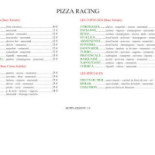 Pizza Racing Carte