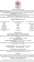 The Brasseur menu