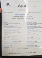 Le Chaudron menu
