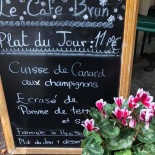 Cafe Brun menu