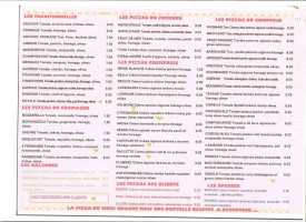 Le Comptoir à Pizza menu
