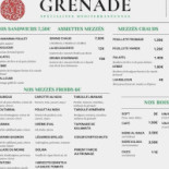 Traiteur Grenade Menu