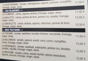 Pizzas Pizz'ador a Mouxy menu