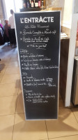 L'Entracte menu