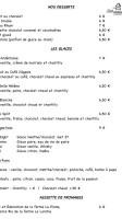 L'Âne Rouge menu