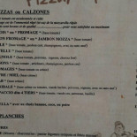 Une Table à Deux Cardápio