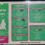 La Taverne De L'ours menu