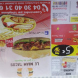 Le Miam Tacos Carte