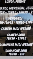 Le Pescaillou menu