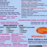 Pizz Party Kebab à La Broche Tacos menu