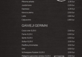 La Fa Arena Café Carte