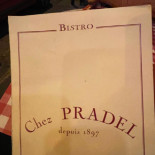 Chez Pradel Bastille Carte