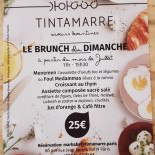 Tintamarre Saveurs Levantines Carte