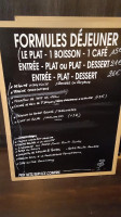 Juste Le Zinc menu