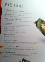 Le Paradis du Fruit menu