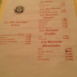 Les Nuits Des Thés Cardápio