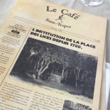 Le Square Cafe menu