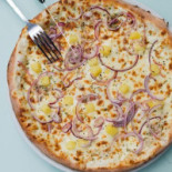 French Crepe Pizza food