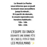 Le Pacha Bastia menu