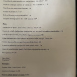 Le Pont De Thorey menu