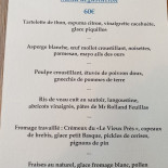 Bistrot Constant menu