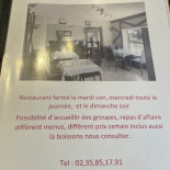 De L'ailly menu