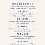 Une Table à Deux Cardápio