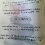 Le Menhir Speisekarte