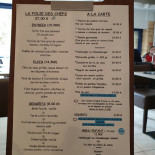 La Traverse menu