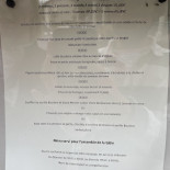 Auberge du Cep menu